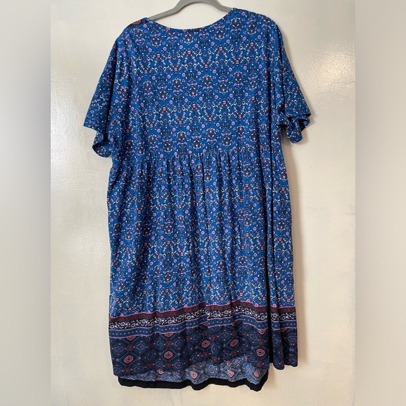 Ulla popkin plus size dress size 20/22 artsy boho paisley peasant boho - Picture 7 of 9